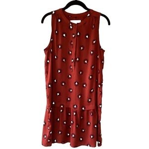 Loft sleeveless Floral Print Mini Shift Dress M